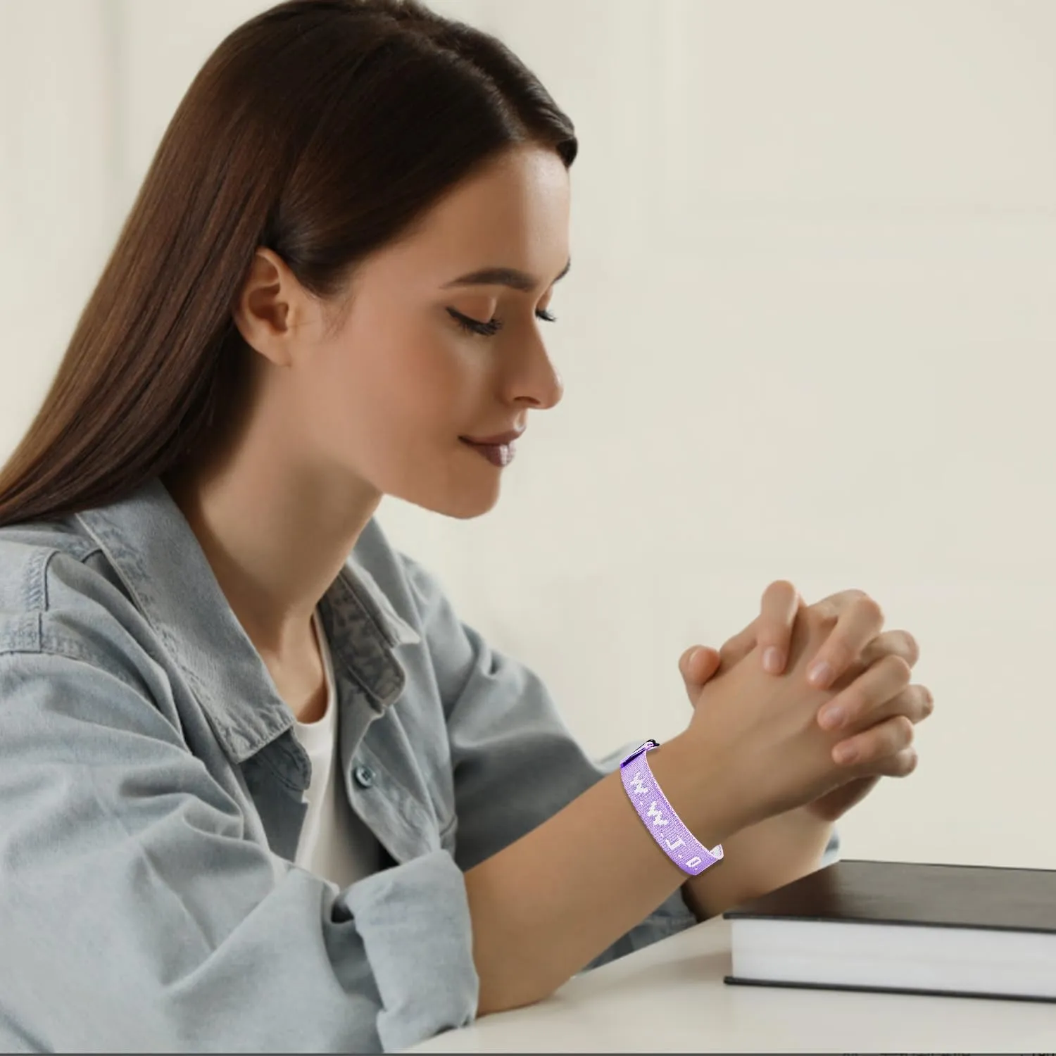 12Pcs WWJD Bracelet What Would Jesus Do Bracelet Jesus Religious Bracelet Woven Wristbands, Suitable for Adults