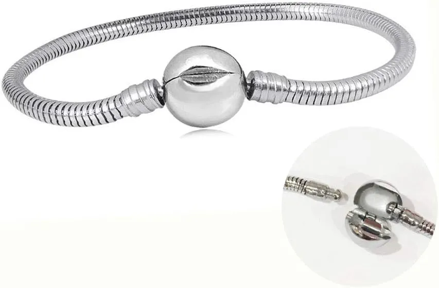 17-19 cm Snake Chain Bracelet for Women Trendy Wristlet Gift Stainless Steel Friendship Birthday Anniversary