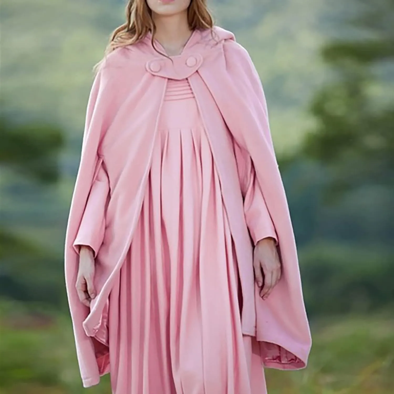 2024 Fall Fashion Windproof Hooded Women Open Front Cardigan Long Poncho Cape Coat Winter Cloak Trench Jackets