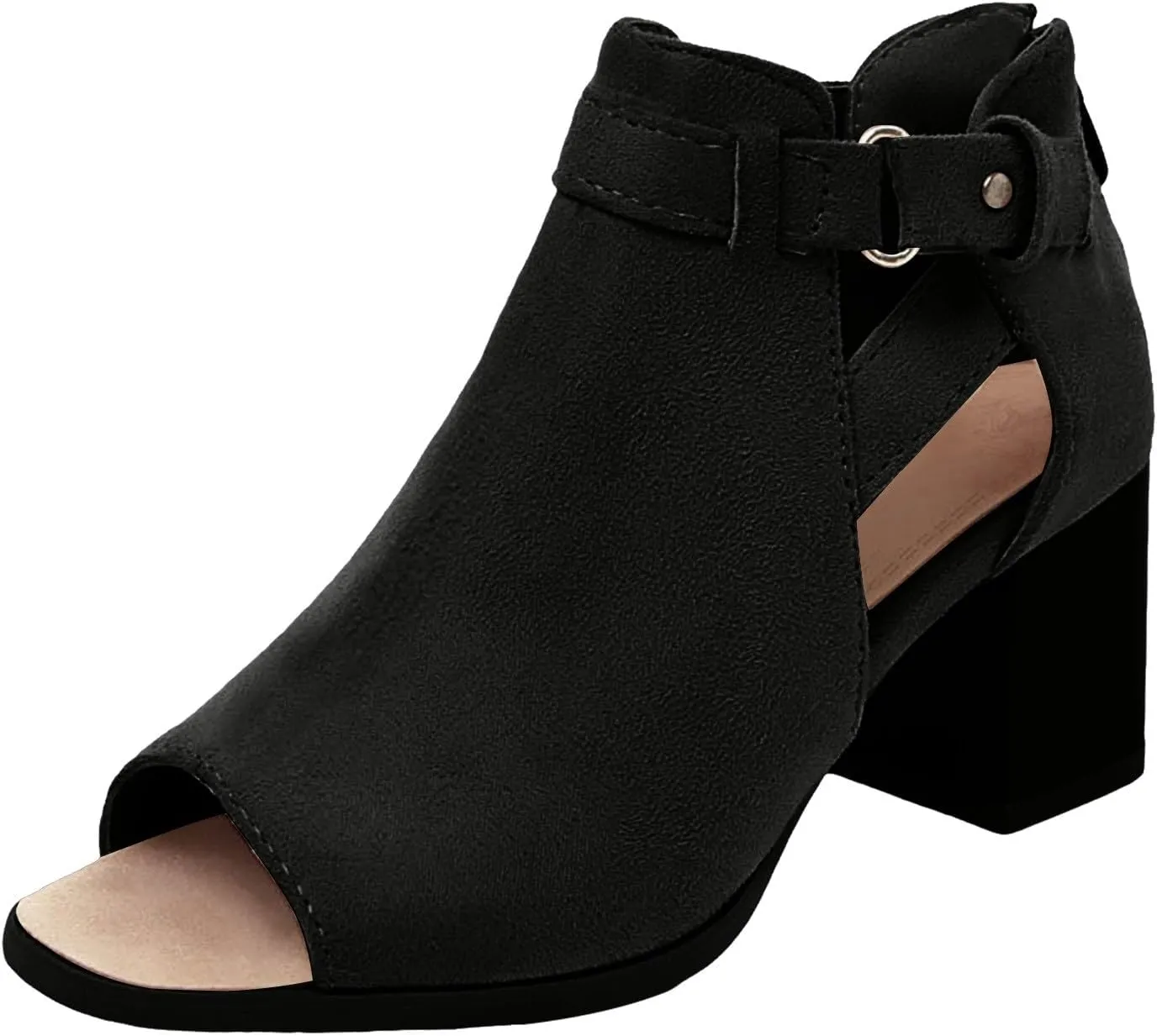 2025 Women Block Chunky Heels Sandals Outdoor Ladies Dress Slip-On Slides Comfortable Dance Party Wedge Heel Shoe with Ankle Strap Fashion Beach Vacation Slippers Breathable Walking Footwear