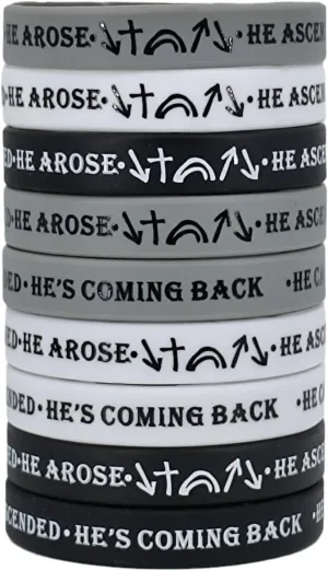 20PCS Bible Verse Silicone Bracelets Bible Verse Rubber Bracelets Religious Christian Scripture Wristbands Christian Quote Rubber Bracelets Christian Party Favor