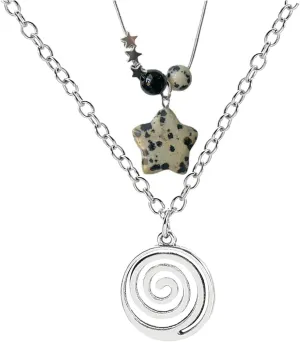 2Pcs Y2k Star Necklaces Set for Women Y2k Necklace Y2k Jewelry for Women Y2k Accessories (A)
