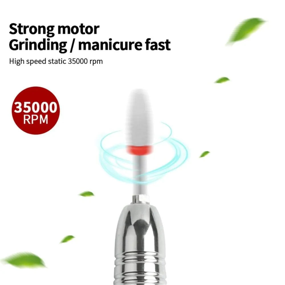 35000 RPM Electric Nail Drill Machine Electric Nail File LED Display Nail Tools Manicure Machine Nail Drill Bits Polisher