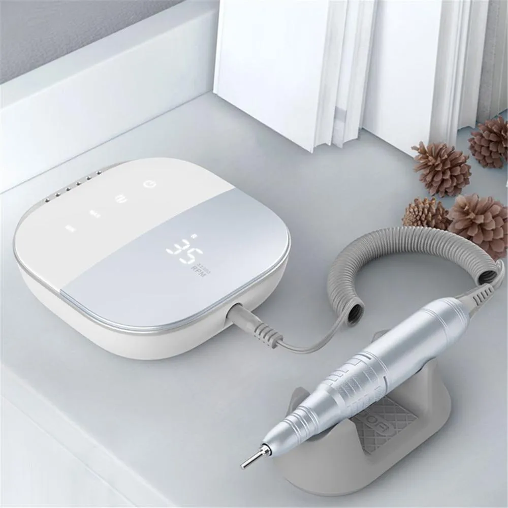 35000 RPM Electric Nail Drill Machine Electric Nail File LED Display Nail Tools Manicure Machine Nail Drill Bits Polisher