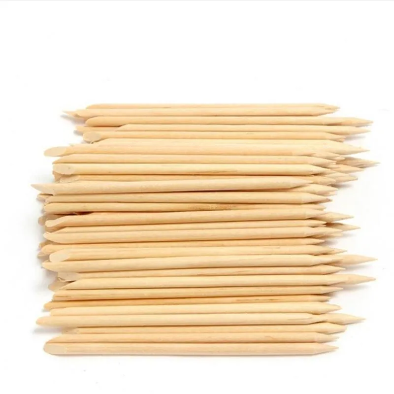 50/100/200 Pcs Nail Art Design Orange Wood Stick Sticks Cuticle Pusher Remover Manicure Pedicure Care Professional Nail Art Tool