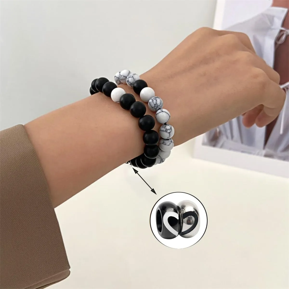 7 Chakra Bracelets Matching Love Ring Bracelets Couples