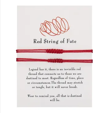 72ore Red String Bracelets for Best Friend Adjustable Charm Bracelet Friendship Bracelets Trendy String Bracelets Jewelry Gifts