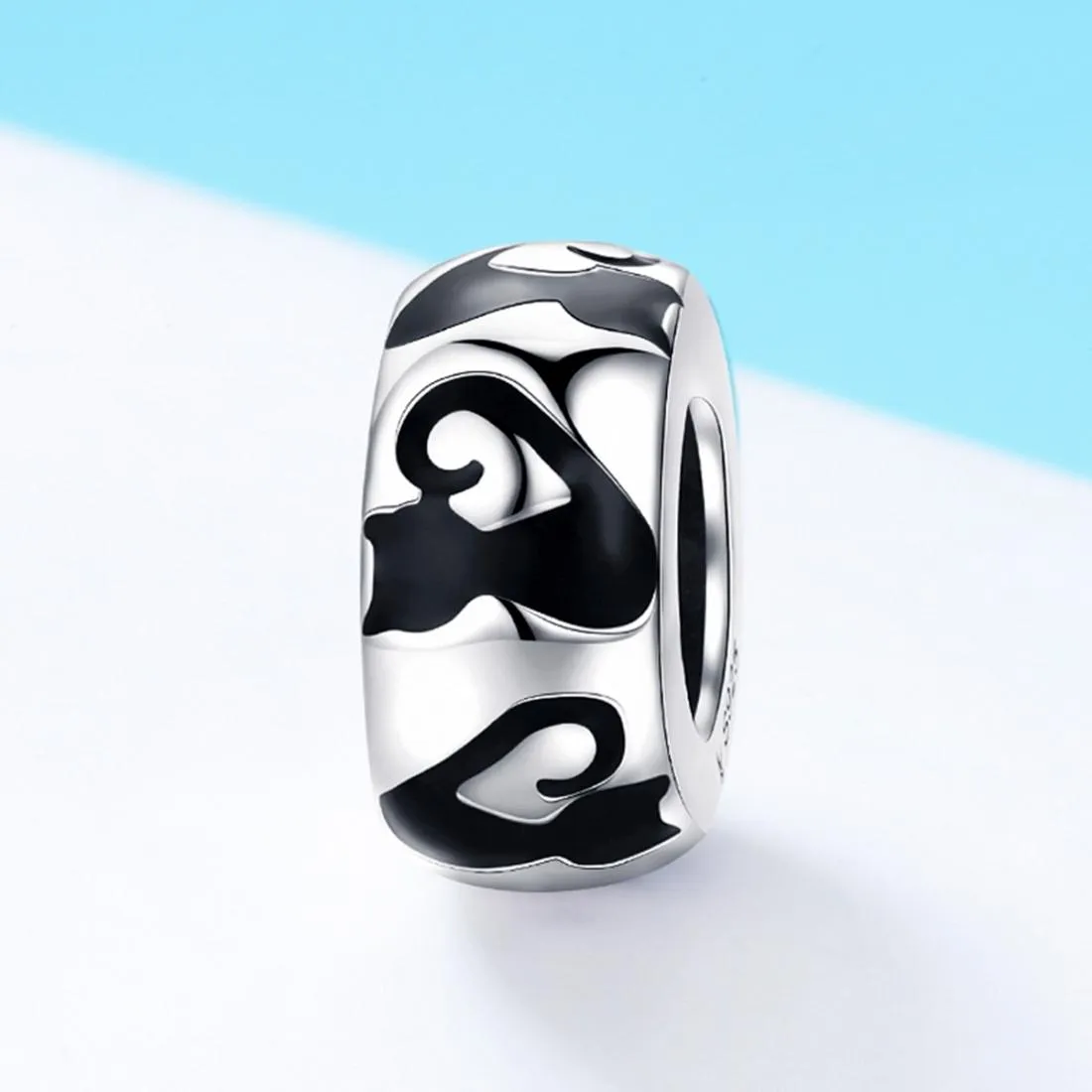 925 Sterling Silver Cat Silhouette Pendant For Diy Bracelets & Necklaces