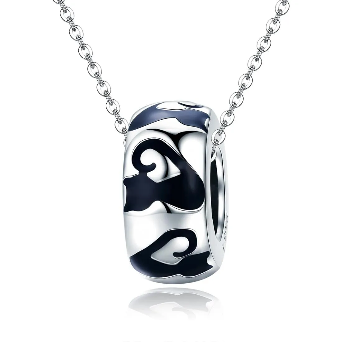 925 Sterling Silver Cat Silhouette Pendant For Diy Bracelets & Necklaces