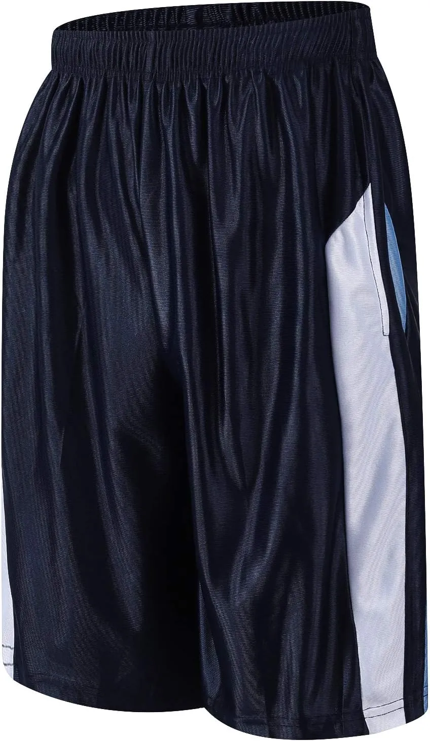 Abovewater Mens Basketball Shorts with Deep Pockets Running Shorts & Gym Training Shorts with Drawstring