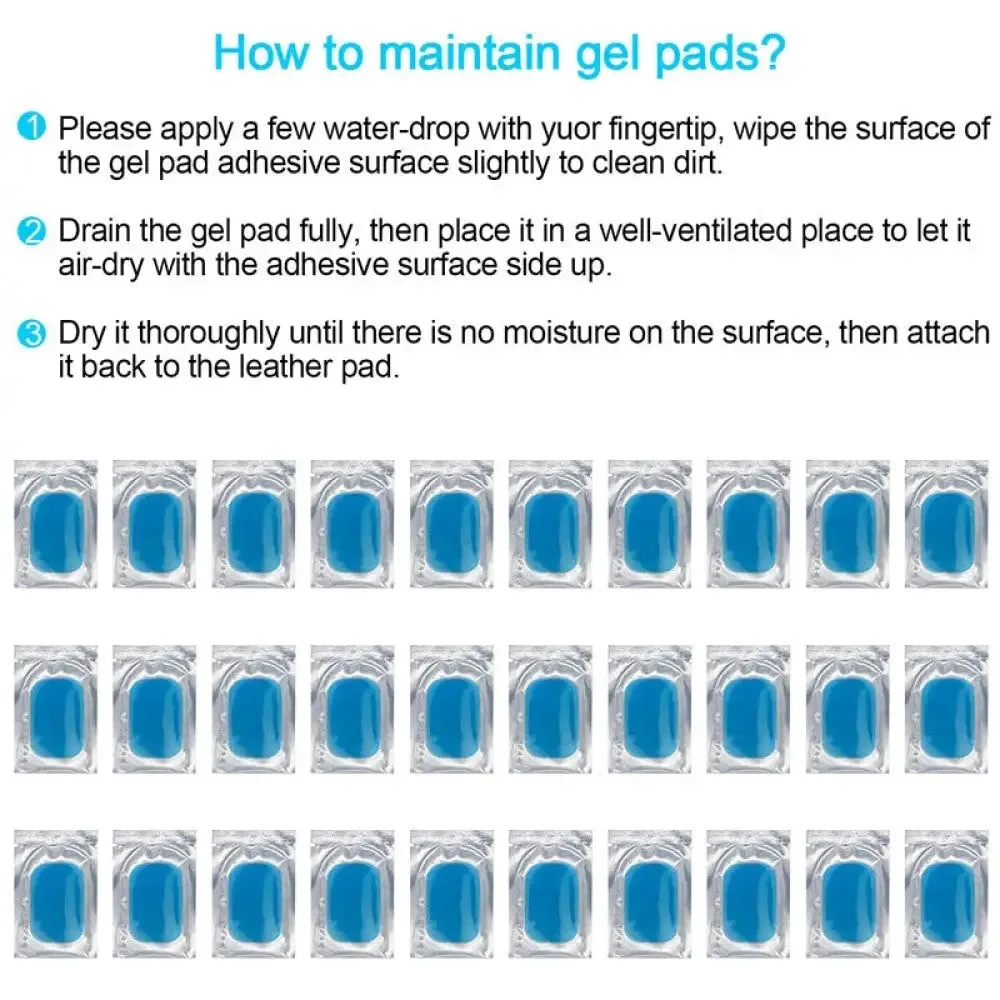 Abs High-quality Replacement Gel Pads for Ems Muscle Stimulator Exerciser