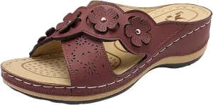 AMDBEL Orthopedic Sandals for Women with Arch Support Dressy Casual Olantar Fasciitis Flip Flops Walking Summer Shoes