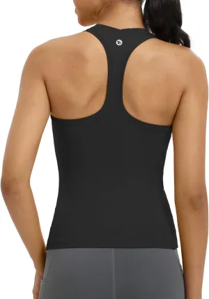 baleaf Women's Racerback Workout Tank Tops Racer Back Yoga Gym Athletic Running Sleeveless Shirts Camisole