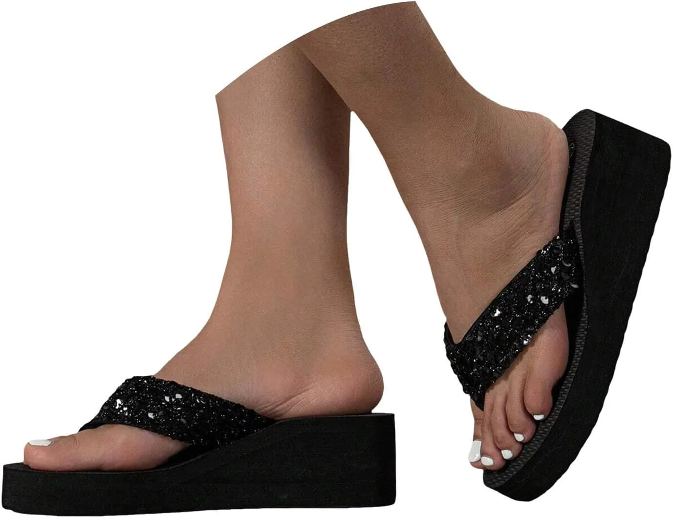 Beach Sandals for Woman Comfortable Flip Flops for Women Comfortable Beach Sandals Slip on Thong Flat Sandals