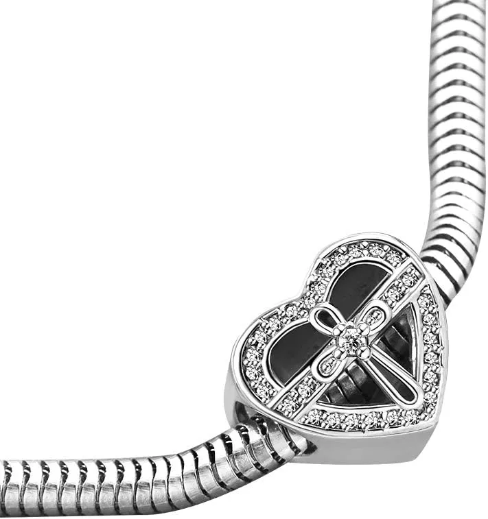 Bible Prayer Charm for Bracelets Pendant Heart Silver Cross Matthew Isaiah Dangle Charms Bracelet for Women Wife Daughter Grandma Friends
