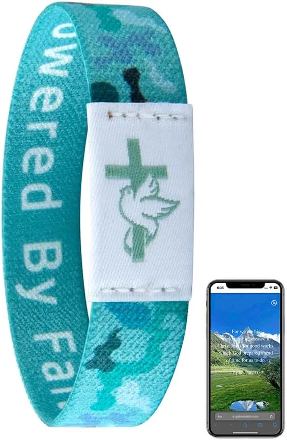 Bible Verse Bracelets Christian Bracelet Daily Bible Verse Bracelet With NFC Inspirational Bible Verse Bracelets For Women Wearable Bible Christian Gift