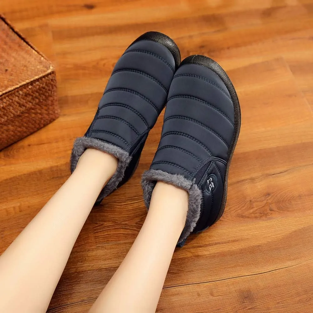 Black Winter Boots for Women Wide Calf Womens Snow Boots 9.5 Wide Warm Winter Boots Women Womens Snow Shoes Ankle Tall Black Winter Boots for Women