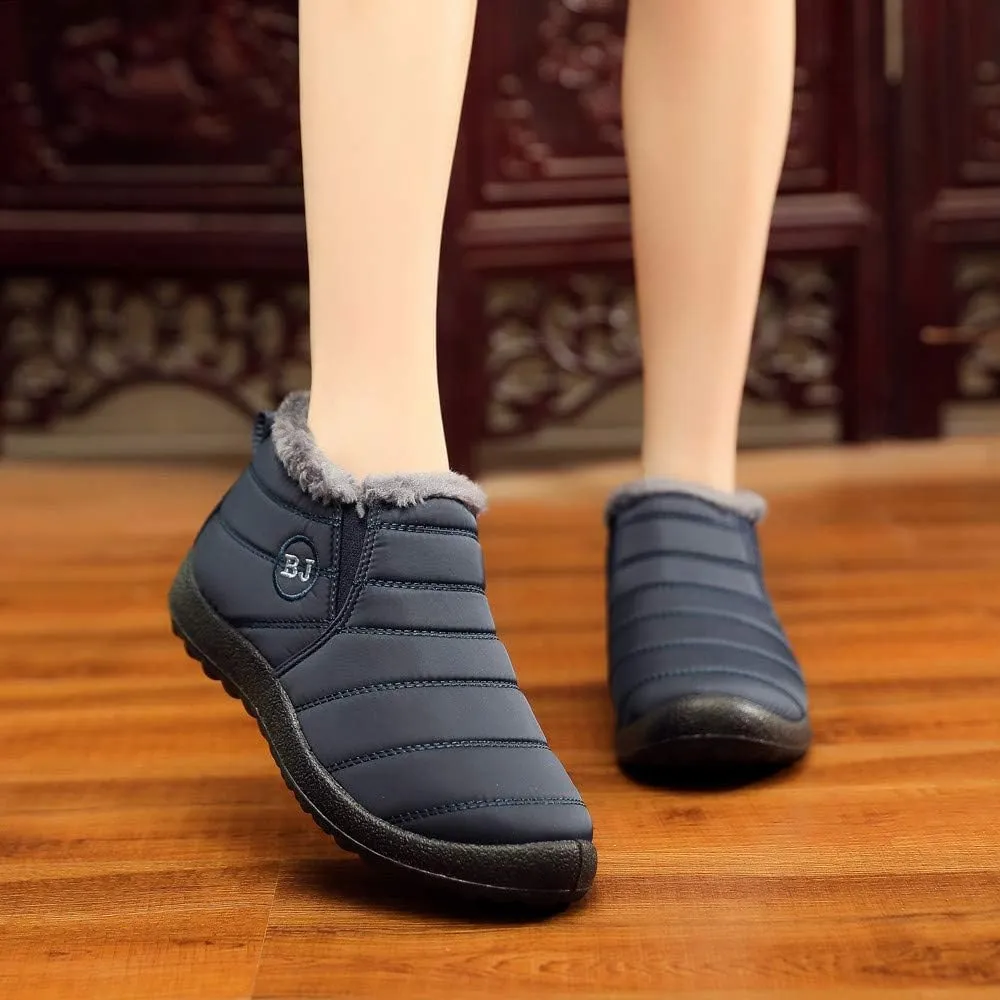 Black Winter Boots for Women Wide Calf Womens Snow Boots 9.5 Wide Warm Winter Boots Women Womens Snow Shoes Ankle Tall Black Winter Boots for Women