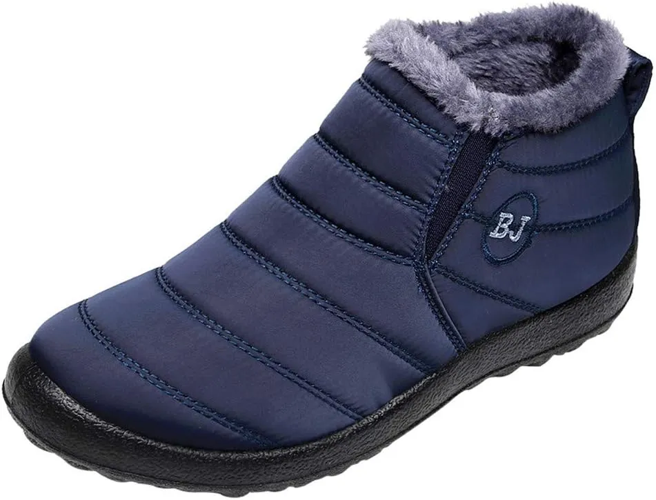 Black Winter Boots for Women Wide Calf Womens Snow Boots 9.5 Wide Warm Winter Boots Women Womens Snow Shoes Ankle Tall Black Winter Boots for Women