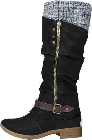 Booties for Women Low Heel Flat Boots Women Chunky Brown Boots Work Boots Black Ankle Boots for Women with Heel Comfort Womens Ankle Booties Low Heel Brown