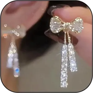 Bow Earrings for Women Trendy Stuff Cute Bow Pearl Drop Dangle Earrings Bowknot Stud Wedding Party Daily Jewelry Accessory Gifts