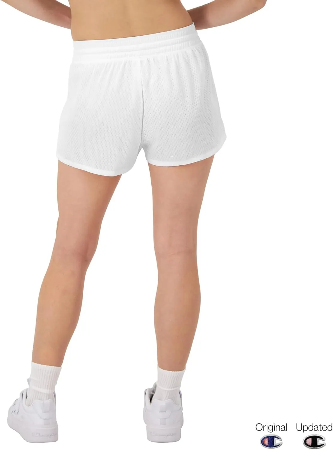 Champion Women's Mesh Shorts, Lightweight Gym Shorts, Mid-rise Workout Shorts for Women, 2.5"