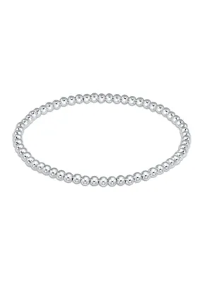 Classic Sterling 3MM Bead Bracelet [BCLSS3]