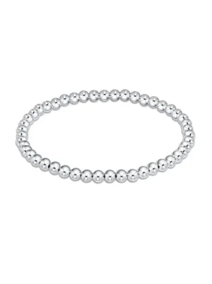 Classic Sterling 4MM Bead Bracelet [BCLSS4]