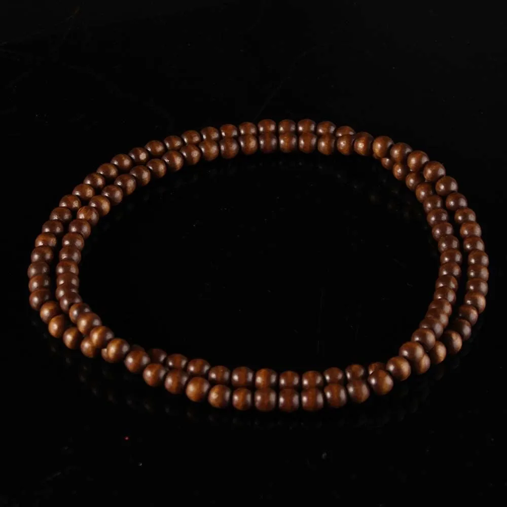 COLORFUL BLING 8MM Natural Wood Bead Necklace Africa Wooden Chain Statement Unisex Chunky Strand Necklaces Hip Hop Jewelry
