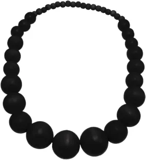 COLORFUL BLING Ethnic Natural Wood Beads Necklace for Men Women Africa Wooden Chain Chunky Strand Necklace Statement Hip Hop Jewelry
