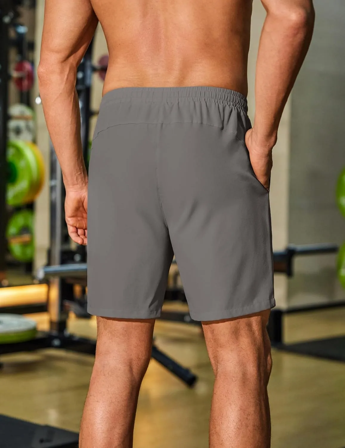COOFANDY Men's Gym Workout Shorts 8 Inch Quick Dry Athletic Shorts Lightweight Drawstring Running Shorts