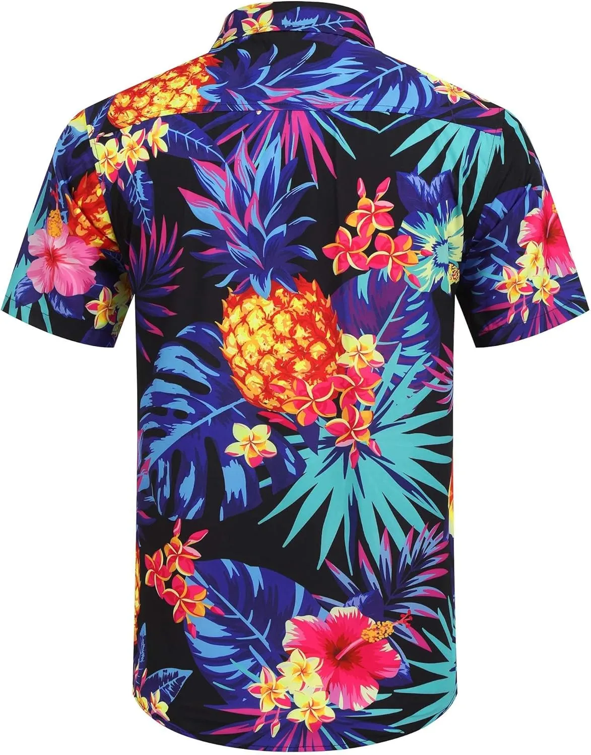 COOFANDY Mens Hawaiian Tropical Shirt Short Sleeve Casual Button Down Floral Summer Beach Shirts with Pocket