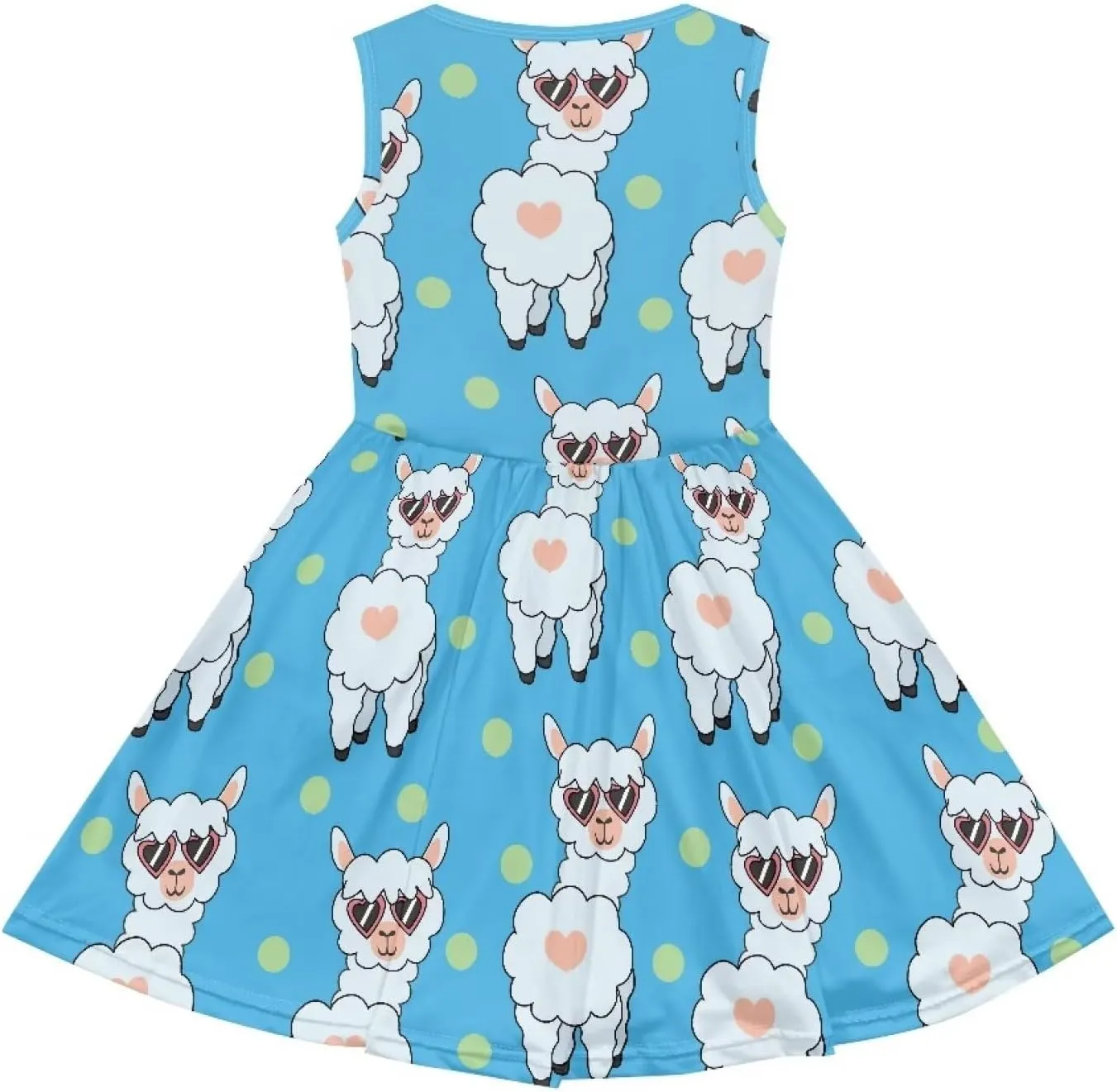 Cute Animal Dress for Girls Sleeveless Loose Fit Summer Dresses with Pockets Swing Sundress