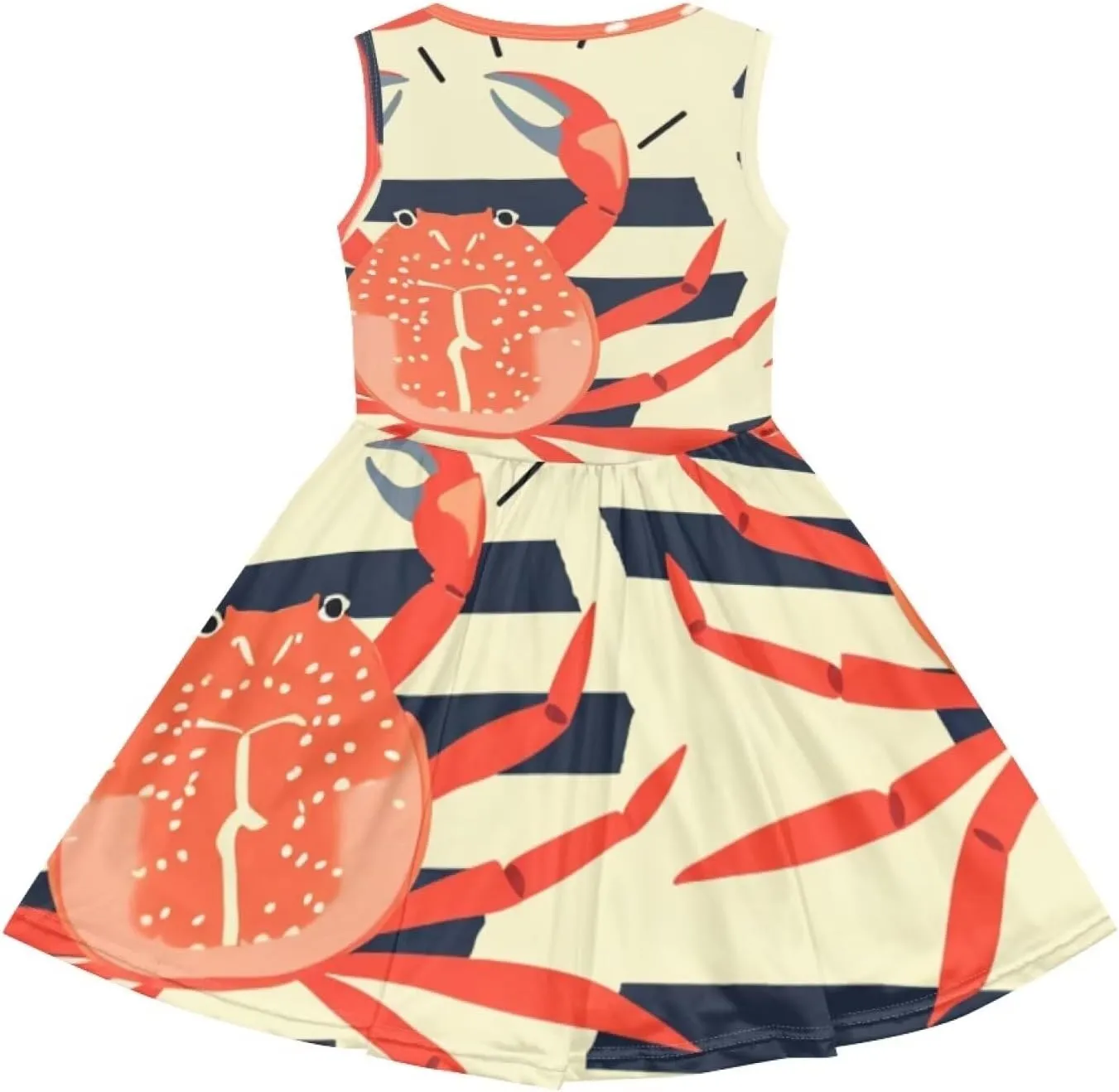 Cute Animal Dress for Girls Sleeveless Loose Fit Summer Dresses with Pockets Swing Sundress