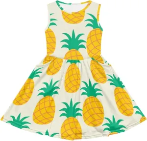 Cute Floral Sundress for Girls Comfy Soft Swing Loose Fit Sleeveless Summer Dress with Pockets