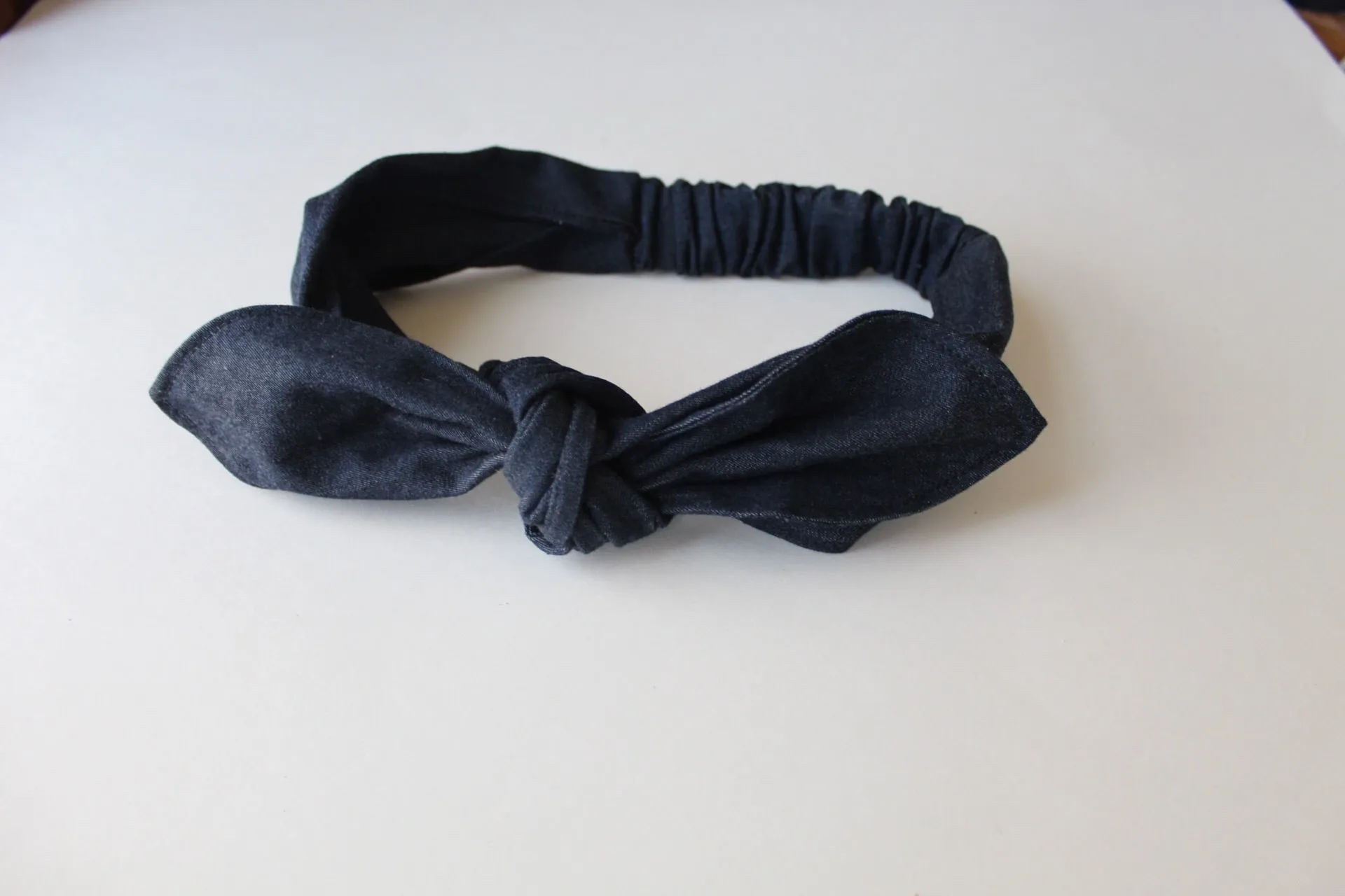 Denim Top Knot Headband Set I The Enchanted Magnolia
