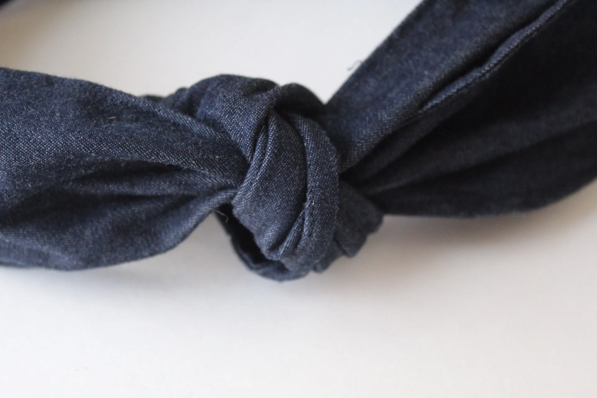 Denim Top Knot Headband Set I The Enchanted Magnolia