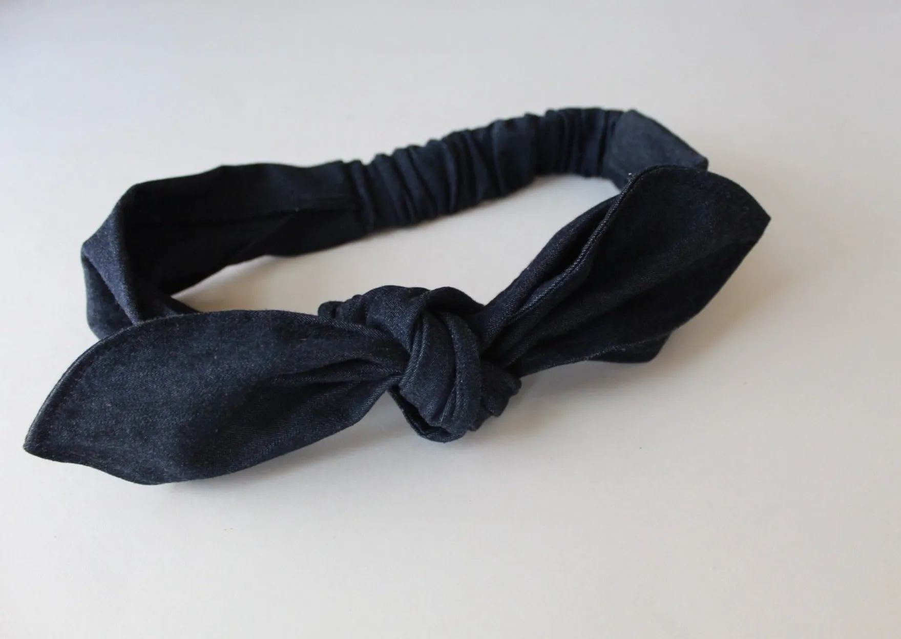 Denim Top Knot Headband Set I The Enchanted Magnolia