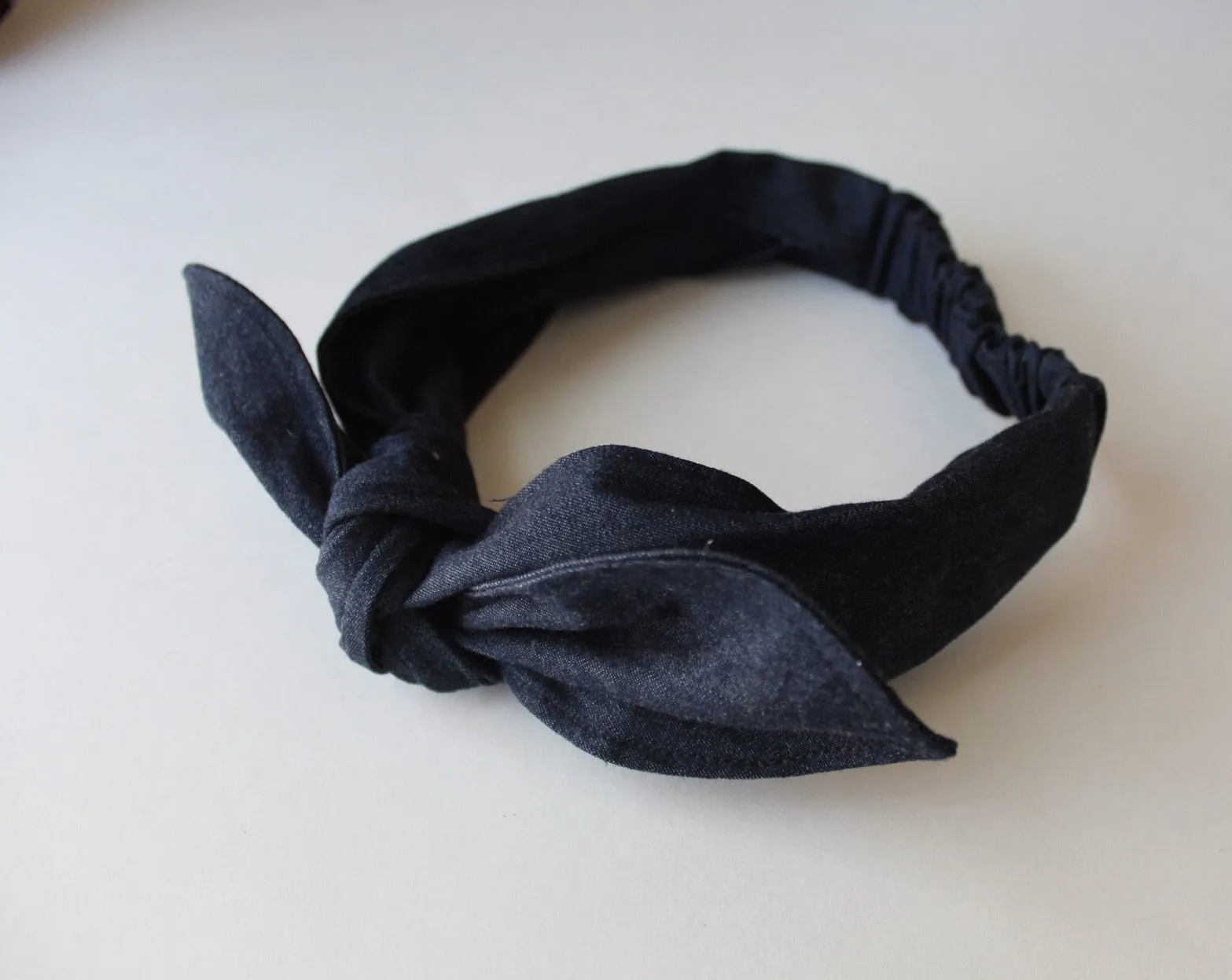 Denim Top Knot Headband Set I The Enchanted Magnolia