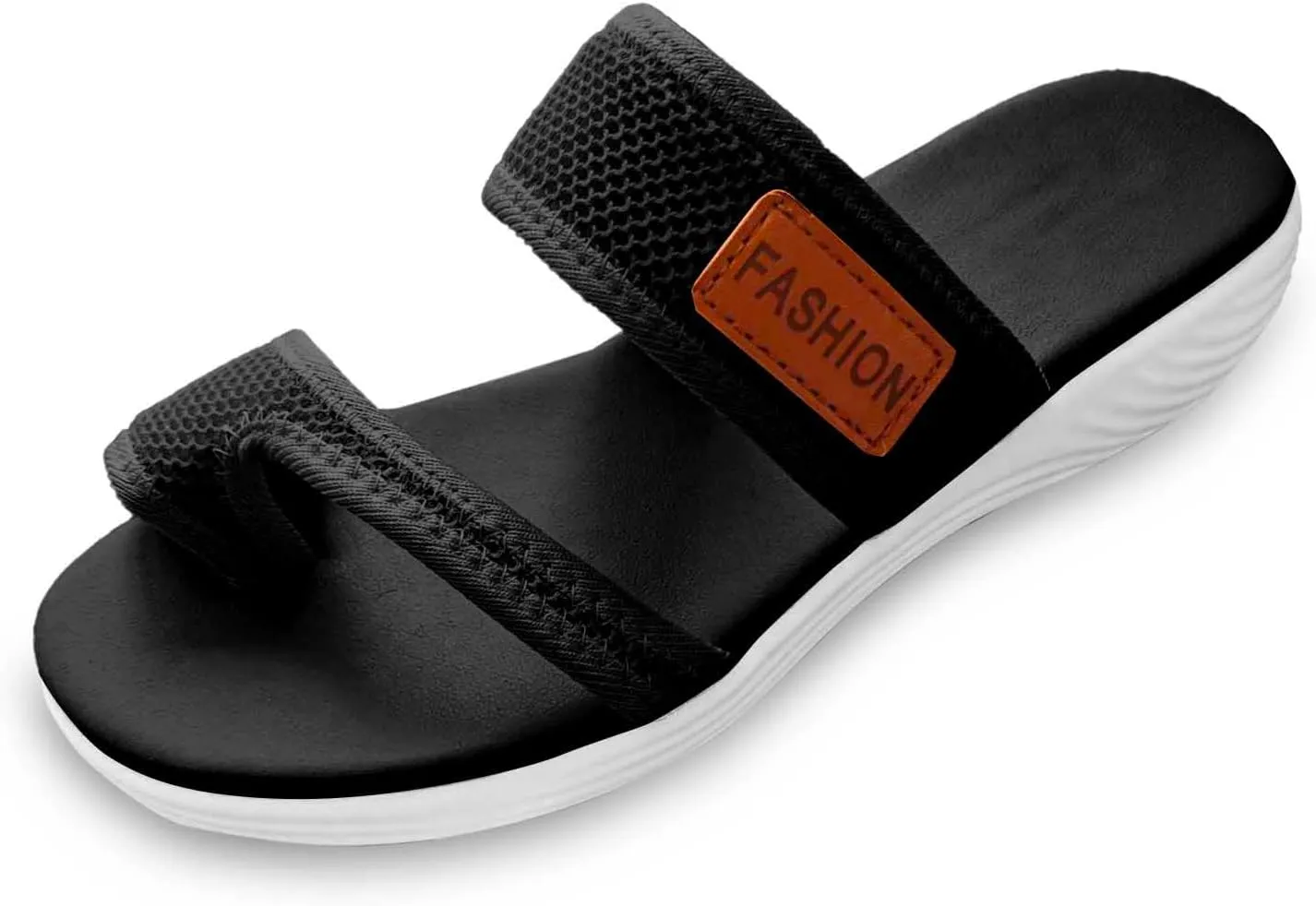 Dressy Summer 2025 Trendy Sandals for Women Beach Slip On Mesh Slide Sandals with Arch Support Comfortable Orthopedic Shoes