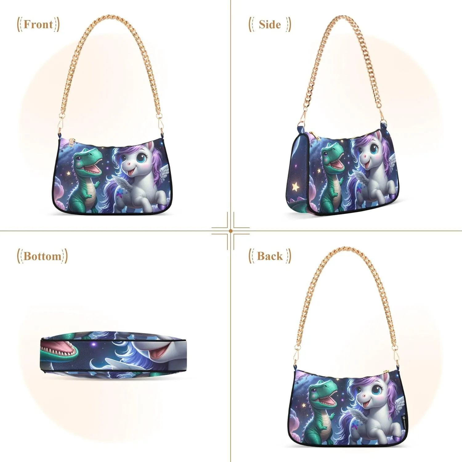 Easter Eggs Rabbit Meadow Cute Purses Women Hobo Party Purse Women Small Cute Handbags Cartoon Small Shoulder Bag