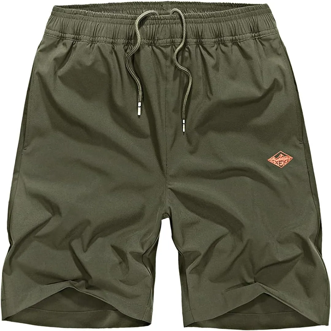 EXEKE Men's Athletic Shorts Quick Dry Running Shorts Lightweight Gym Workout Shorts with Pockets