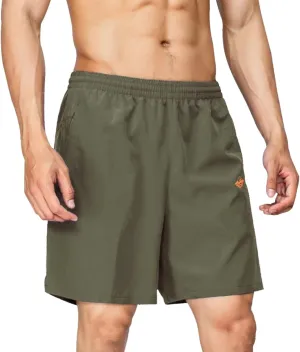 EXEKE Men's Athletic Shorts Quick Dry Running Shorts Lightweight Gym Workout Shorts with Pockets