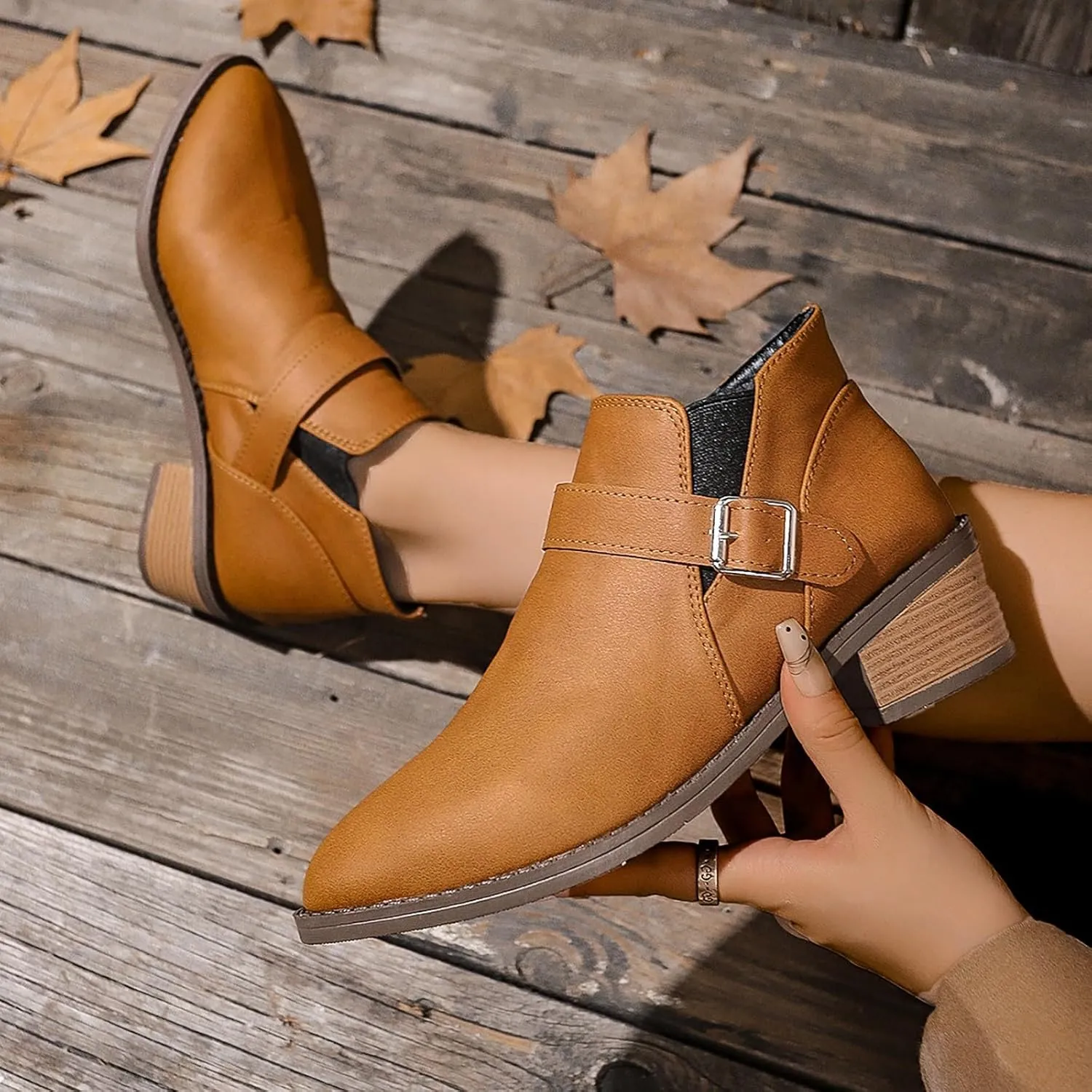 Fall Booties Flat Boots Women Winter Heels for Women Women Boots Wide Width Black Heeled Ankle Boots for Women Womens Ankle Booties Black Suede Size 12