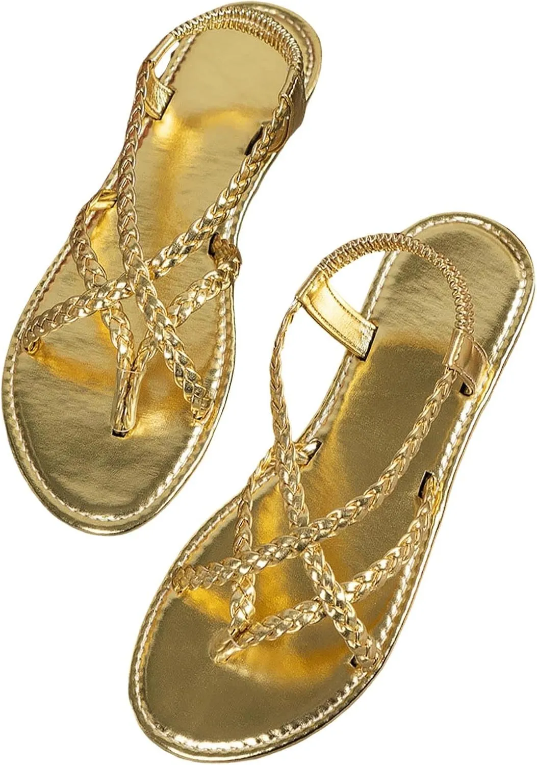 Flat Sandals for Women Indoor Home Clip Toe Walking Slippers Comfortable Fashion Non-Slip Casual Shoes Outdoor Beach Vacation Soft Sole Slip-On Shoe Summer Breathable Open Toe Footwear