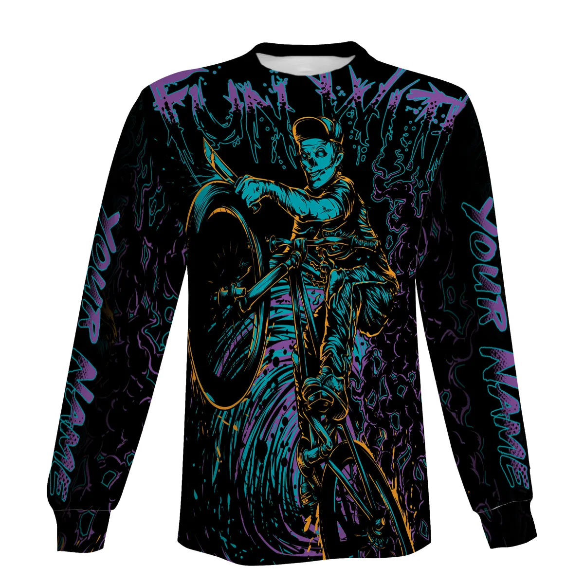 Full Printing Personalized Cycling Long Sleeve, Hoodie and Zip Up Hoodie-Comfortable and Breathable Biking Clothing Wear For Men