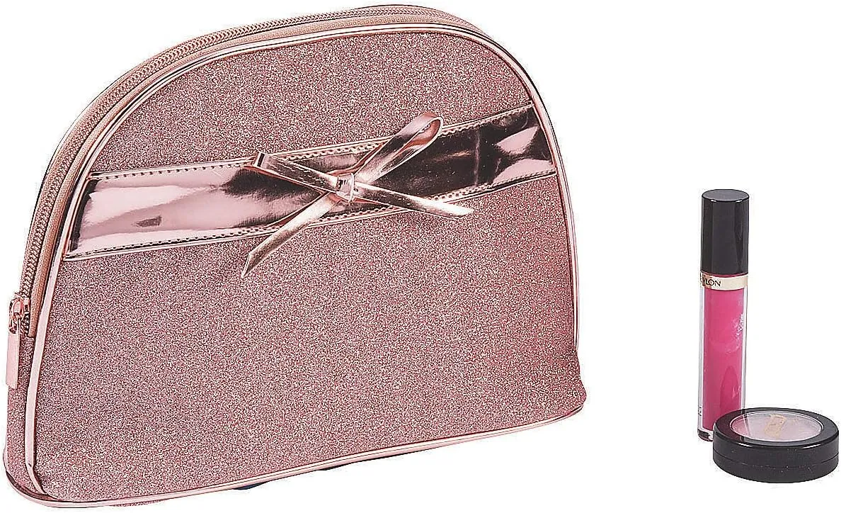 Fun Express ROSE GOLD COSMETIC BAG - Apparel Accessories - 1 Piece