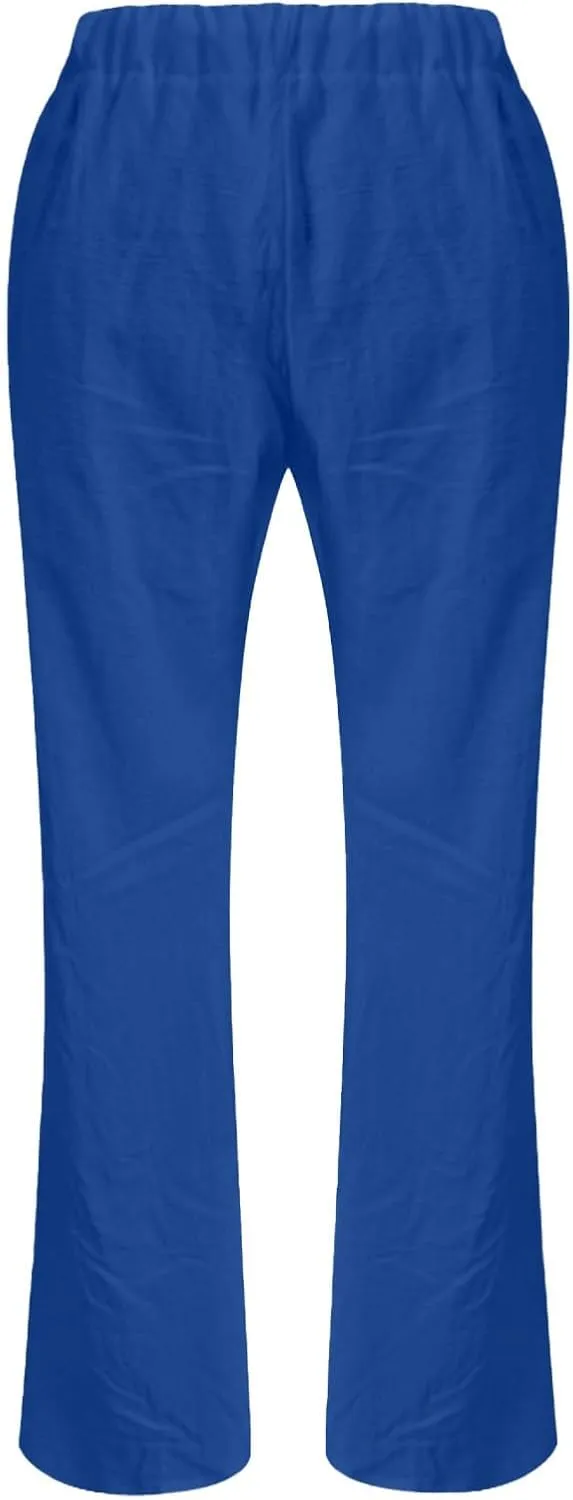 GIERIDUC Womens High Waist CasualSummer Comfy Yoga Leggings Drawstring Straight Leg Lounge Trousers with Pockets