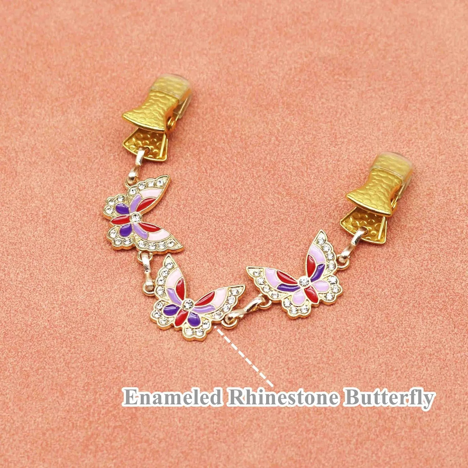 Gold Butterfly Sweater Cardigan Clip Women Cloak Cape Clasp Dress Clothes Top Cinch Clip Jewelry Shawl Scarf Collar Brooch
