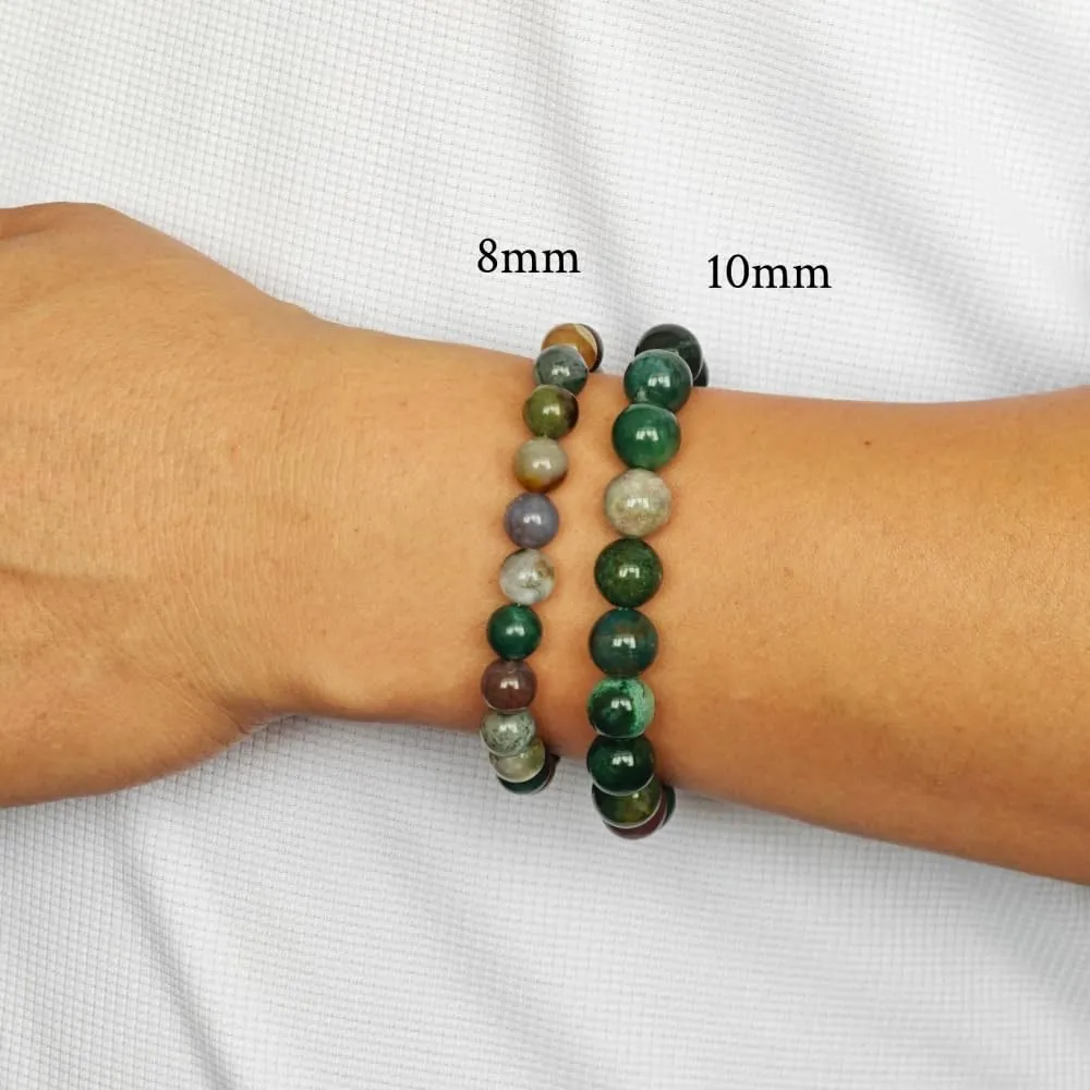 Healing Stone Bracelets For Women Bead Bracelets 8MM Agate Bracelet Handmade Natural Stone Bracelets Stone Of Peace